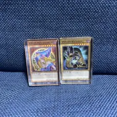 遊戯王 アクリルブロック ブラックマジシャン＆ガール 師弟セット
