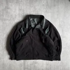 90s vintage】スイングトップ ベロア オールブラック ツートン 短丈