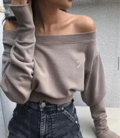 Juemi オフショルスウェット