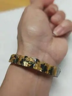 天然石　ブレスレット　太陽放射ルチル　バングル　ゴールドルチル 天然石 ブレスレット 太陽放射ルチル バングル ゴールドルチル