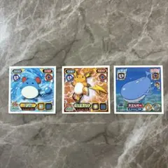 ポケモン 最強シール烈伝 ライチュウ　マリル　ホエルオー3枚セット 当時物