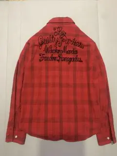 ワコマリア　藤木直人着用　Guilty Parties チェック柄ネルシャツ