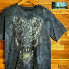 【O89】THE MOUNTAIN 半袖Tシャツ タイダイ プリント XL