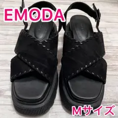 EMODA 黒 サンダル Mサイズのサムネイル