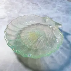 ハンドメイド　シェル型　インテリアトレイ