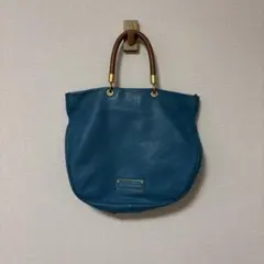 MARC BY MARC JACOBS 青レザートートバッグ