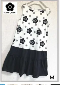 限定価格MARY QUANT LONDON フラワーワンピース コットン日本製M