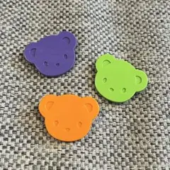 ファミリア　ピンクマ　3つセット　パープル　グリーン　オレンジのサムネイル