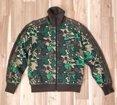 希少 adidas トラックジャケット カモフラ柄 迷彩 M ジャージ
