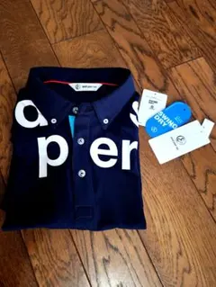 ♥and per se ♥ネイビーゴルフポロシャツ新品未使用【L】