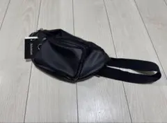 ウエストポーチ ブラック 合成皮革