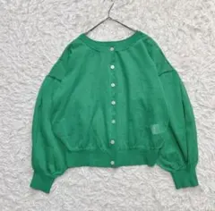 【アメリカンホリック】 2WAY 薄手カーディガン ✨ 緑 L