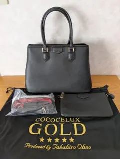 COCOCELUX GOLD トートバッグ ブラック