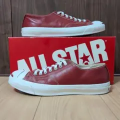 【US8.5】コンバース　ジャックパーセル　赤　レザー