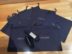 PRADA プラダ　巾着袋（保存袋）7枚、エラスティックバンド2本