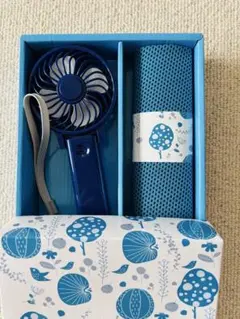 涼感ギフト　ミニ扇風機　クールタオル