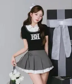 Darich DDロゴレイヤードニットトップス