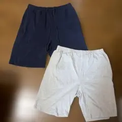 ネイビー・グレー ショートパンツ 2点セット