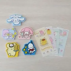 ラバースタンド ステッカー マイメロ シナモン ポチャッコ プリン キキララ