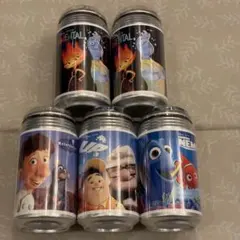 ピクサーの世界展オリジナルラベル缶&アクリルキーホルダー 3つセット