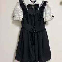 Secret Honey 半袖コルセットワンピース ブラックのサムネイル