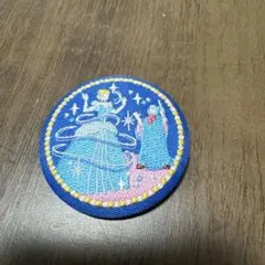 ディズニー刺繍缶バッチ　シンデレラ