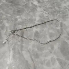 【新品】チェーン ブレスレット ホワイトシルバー　アクセサリー
