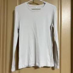 無印良品　婦人　なめらかリブ編みクルーネック長袖Ｔシャツ