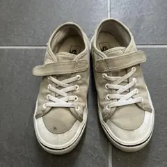 VANS ベージュ スニーカー ベルクロ付き