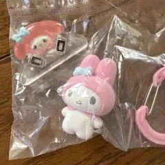マイメロ2点セット カラビナマスコットチャーム マイメロ,コーナークリップ