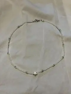 ビーズネックレス スター ハンドメイド