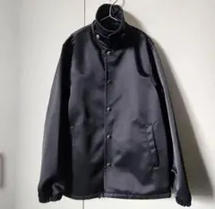 HYKE ナイロンボンディングコーチジャケット ブラック サイズ1