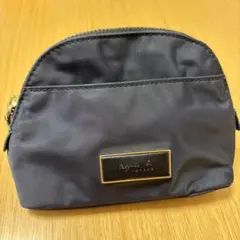 アニエスベー　ネイビー　ポーチ