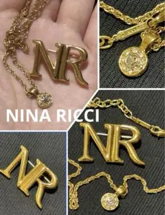 ヴィンテージニナリッチNINA RICCI二点ブローチネックレス年代物ビンテージ