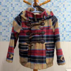 branshes チェック柄 ダッフルコート 120cm