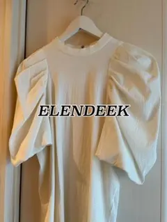 【最終値下げ】ELENDEEK タックバルーンスリーブ トップス ホワイトのサムネイル