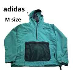 美品　adidas ナイロンジャケット　アノラックパーカー 撥水　フード付き