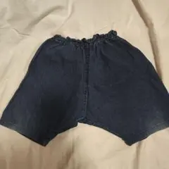 デニム 半ズボン ゴム入りウエスト