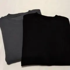 【新品未使用　2枚セット】二重編みクルーネックプルオーバー　XL