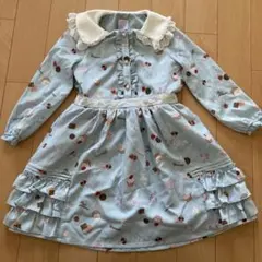 アクシーズファム　ワンピース　スウィーツ柄　120cm ふりふり