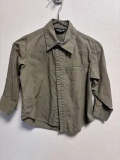 COMME CA ISM 長袖シャツ 90cm オリーブ　カーキ