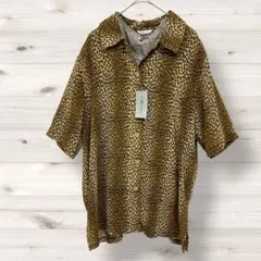 CHELULU ヒョウ柄シャツ　半袖　タンクトップ付き　アニマル柄　1202y