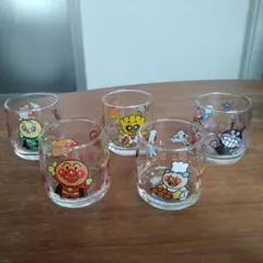 アンパンマン キャラクター ミニグラス５個セット