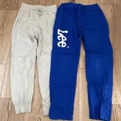 Lee H&M 長ズボン 2点セット ブルー　グリーン