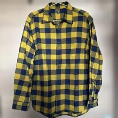 美品☆ユニクロ　フランネルシャツ　チェック　S 長袖　ネルシャツ