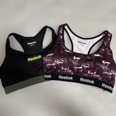 【美品】 Reebok リーボック ブラトップ Mサイズ 2枚セット ジム ヨガ