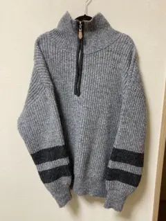 ぽわん袖 ハーフジップ