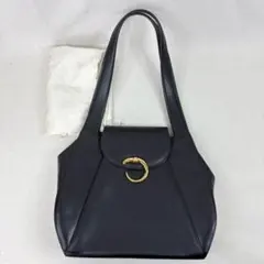 カルティエ パンテール ショルダーバッグ ヴィンテージ ブラック レザーのサムネイル