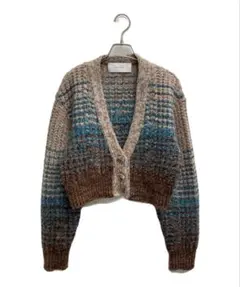 【美品】  MURRAL / ミューラル | Gradation Knit short cardigan カーディガン | F | マルチカラー | レディース MURRAL（ミューラル）の「Gradation knit short cardigan（ニット