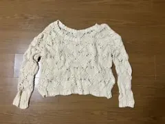 【匿名配送】　pageboyレース編み ニット